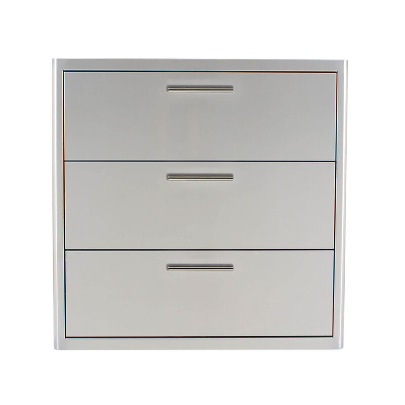 Blaze 30-Inch Stainless Steel Triple Access Drawer - BLZ-30W-3DRW-LT