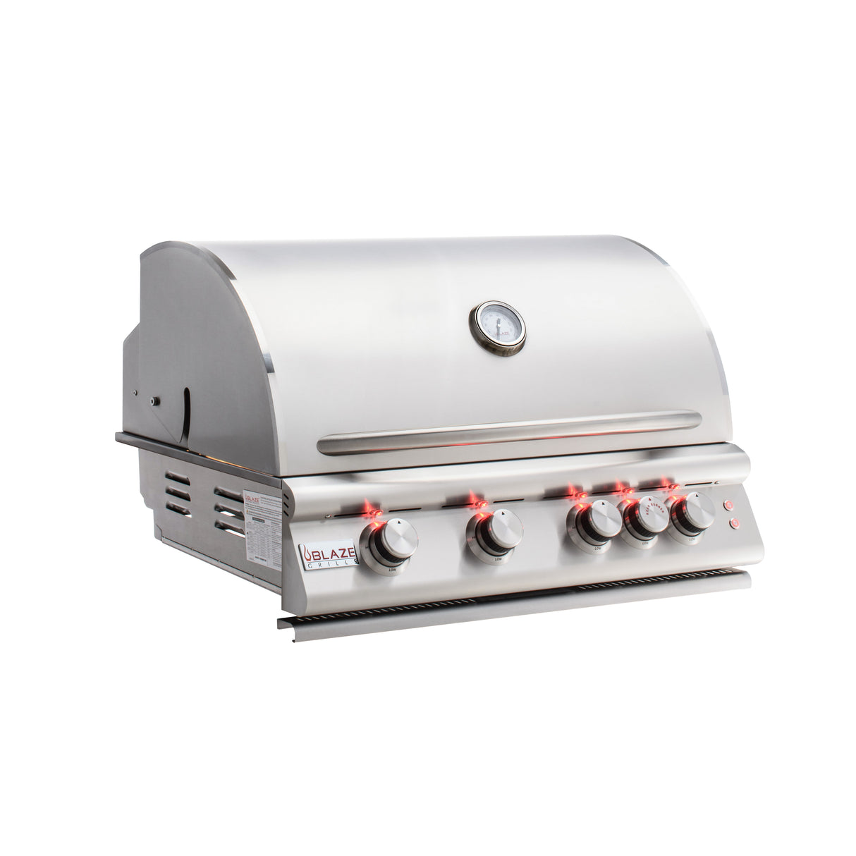 Blaze Premium LTE 32-Inch 4-Burner Built-In Propane Gas Grill w/ Rear Infrared Burner & Grill Lights - BLZ-4LTE2-LP