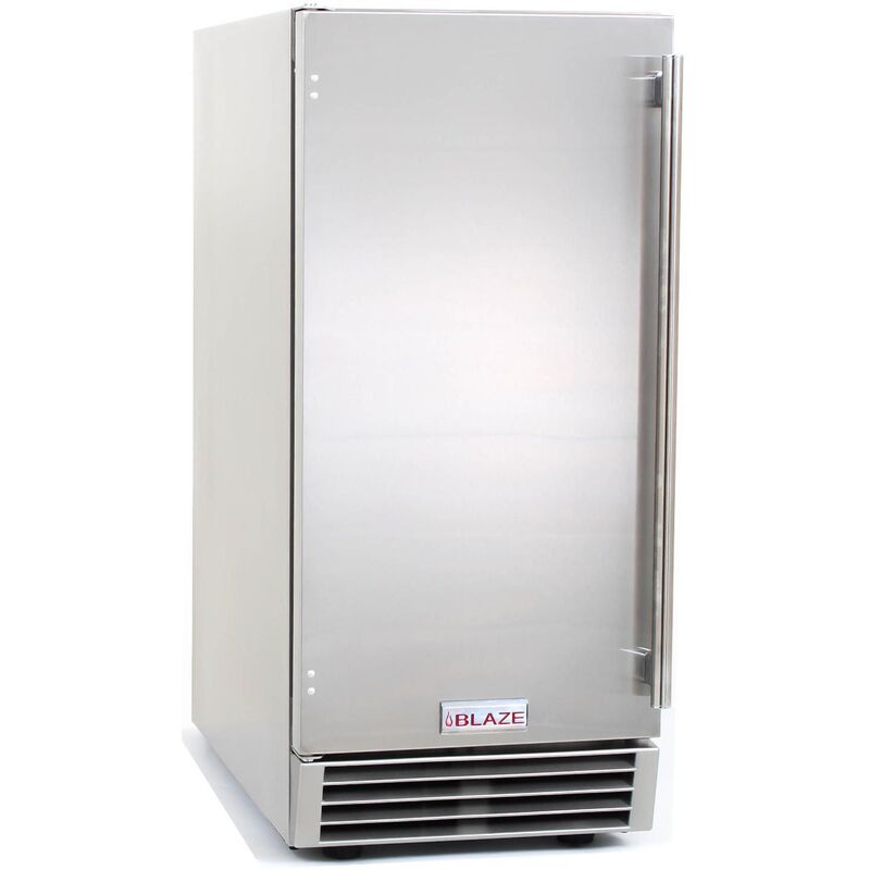 Blaze 50 Lb. 15-Inch Outdoor Rated Ice Maker w/ Gravity Drain - BLZ-ICEMKR-50GR