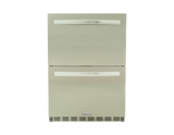 Blaze 23.5-Inch 5.1 Cu. Ft. Outdoor Rated Stainless Steel Double Drawer Refrigerator - BLZ-SSRF-DBDR5.1