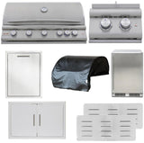 Blaze Premium LTE+ 8-Piece 40-Inch Natural Gas Outdoor Kitchen Package